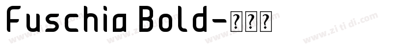 Fuschia Bold字体转换